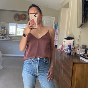 Silk tank top